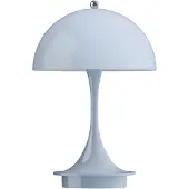 Louis Poulsen Panthella PORTABLE 160 V3, opal hellblau 160, dimmbar, blau, für Wohn- / Esszimmer, Kunststoff, Design