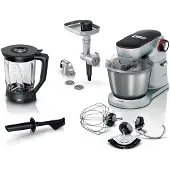 Bosch MUM9B34S27, 5,5 l, Aluminium, Schwarz, Drehregler, Mischung, Mixen, Edelstahl, Aluminium