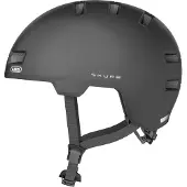 ABUS Stadthelm Skurb - Robuster Fahrradhelm für den Alltag, beim Skaten, BMX-Fahren oder Longboarden - Dunkelgrau Matt, Größe S (52-56 cm)