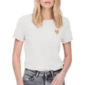 ONLY T-Shirt Kita 15244714 Weiß Regular Fit