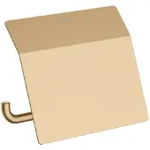Hansgrohe AddStoris Toilettenpapierhalter mit Deckel 15 3x11 6x8 6 cm Gebürstete Bronze