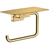 Hansgrohe AddStoris papirholder med hylde poleret guld-optik PVD