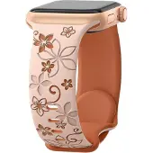 Cover-Discount Apple Watch 44/45/46/49mm - Silikon Ersatzband Floral