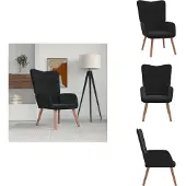 vidaXL Relaxsessel Schwarz Samt - Sessel