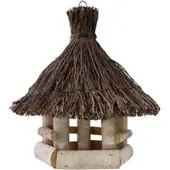 Kölle Vogelhaus Birke mit Reisigdach, D 32 cm x H 36 cm
