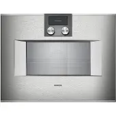 GAGGENAU BS451111 - Serie 400 Dampfbackofen, 5 Jahre Garantie, Türanschlag: links, Edelstahl-hinterlegte Vollglastür, 60 x 45 cm