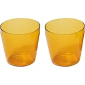 Nine - Milk Trinkglas, gelb (2er-Set)