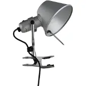 Artemide Tolomeo Pinza LED Wandleuchte Alu 3000K - , Tolomeo Pinza, dimmbar, Metallisch, für Wohnzimmer, Metall, Design