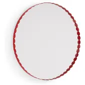 HAY - Arcs Runder Wandspiegel Ø60 cm (Rot)