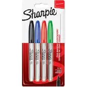 Sharpie Fine Marker 4er-Pack Basic