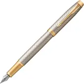 Parker IM Premium Silver/Gold Füllfederhalter Fine