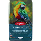 Derwent Chromaflow-stift Mit Metallbox 12 Einheiten