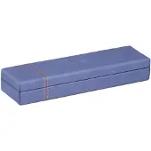 Rhodia 318878C, Hartschalenetui für Stifte, Kunstleder, Blau, Einfarbig, 210 mm, 55 mm
