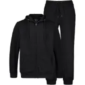 JP 1880 Sweatjacke in schwarz | Gr.: 8XL