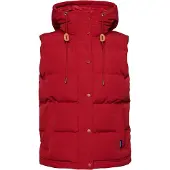 Superdry für Damen. W5010907A Steppweste mit Kapuze Everest rot (S), Lässig, Nylon, Nachhaltig