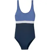 Schiesser Badeanzug in Dunkelblau/ Blau - 44