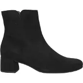 Gabor 55680-17 Damen, Stiefelette, Leder, Schwarz, Kurzschaft - Damenschuhe Modische Stiefelette / Boots, Schwarz, leder (samtchevreau), absatzh&oumlhe: 40 mm