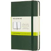 Moleskine Classic Hard Cover Notebook Pocket Myrtle Green Plain