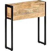 vidaXL Pflanzgefäß Grobes Mangoholz 60x20x68 Cm