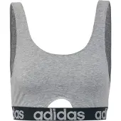 Adidas Sport-BH Adidas Scoop Bralette Damen Heather Grey-XS