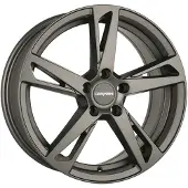 CARMANI Felge 16 Anton 6.5x16 ET 38 5x112 hyper gun CA166516H538HG kompatibel mit Mercedes A-Klasse B-Klasse C-Coupé C-Klasse CLA