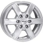 Alutec 16 Zoll Alufelge Titan 16"x7" 6x114.3 PCD ET45 66.10mm Felge Silber