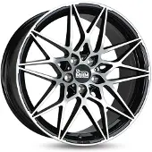 Mam B2 black front polished 8.0Jx18 5x112 ET45