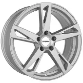 CARMANI Felge 16 Anton 6.5x16 ET 38 5x112 kristall silber CA166516H538KS kompatibel mit Mercedes A-Klasse B-Klasse C-Coupé C-Klasse CLA