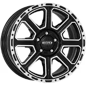 DOTZ ALUFELGE Kalahari black 8x17 6x139.7 ET 30 Black matt
