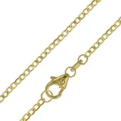 Trendor 51885 Panzerkette 585 Gold / 14 Karat Weitpanzer-Collier 1,6 mm