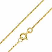 Trendor 51860 Feine Schlangenkette Gold 333/8K Breite 0,9 mm