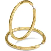 Boccia 05070-02 Damen-Creolen Ohrringe Titan Goldfarben 38 mm