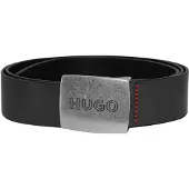 HUGO 50486668-001 Herrengürtel Leder Schwarz Gro