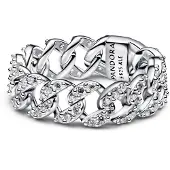 Pandora 193557C01 Kettenring für Damen Silber Pavé