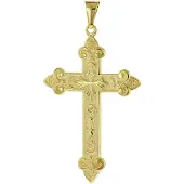 Trendor 51996 Kreuz-Anhänger Gold 333 (8 Karat) 50 x 33 mm
