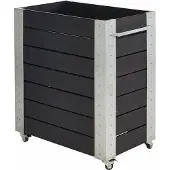 Plus Pflanzkasten mit Rollen, HxBxT 950x870x500 mm, schwarz