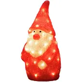 Konstsmide LED Acryl Weihnachtsmann, 40 warm weiße Dioden, 24V, Außen (IP44), weißes Kabel - 6243-103