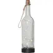 Star Trading 480-28, Leichte Dekorationsfigur, Transparent, IP44, Flasche, Silber, 1 Glühbirne(n)