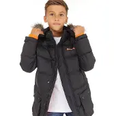 Bench Junge Calcott Parka Jacke Schwarz
