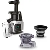 Moulinex ZU420E, Langsamer Entsafter, Aluminium, Schwarz, Schwarz, 80 RPM, 0,8 l, 0,8 l