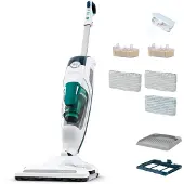 Rowenta RY6597, Dampfmopp, 0,6 l, Weiß, Blau, 7 m, 0,6 l, 1200 W