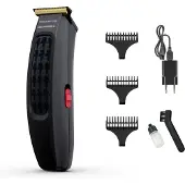 Rowenta Haarschneider Cut & Style 3 Kmme Titaniumklingen LED Batterieanzeige TN182LF0 Schwarz Rot