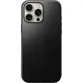Nomad Apple iPhone 16 Pro Max Hülle - Echtes Leder - - Backcover/Hard Case - Schwarz