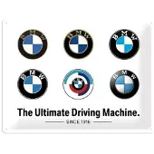 BMW Blechschild "Logos" BXH:40X30CM