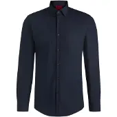 HUGO Slim-Fit Hemd aus bügelleichter Baumwoll-Popeline Grösse 38