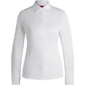 HUGO Slim-Fit Bluse aus bügelleichter Popeline Grösse 40