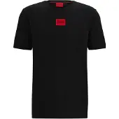 HUGO für Herren. 50447978 Diragolino T-shirt schwarz (XL), Lässig, Baumwolle, Kurzarm, Nachhaltig