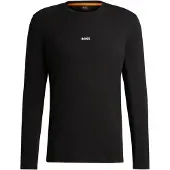 BOSS für Herren. 50473286 Chark T-shirt schwarz (XL), Lässig, Baumwolle, Langarm