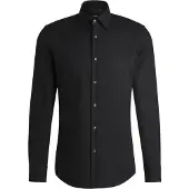 BOSS Slim-Fit Hemd aus elastischer Baumwoll-Popeline mit bügelleichtem Finish Grösse 46