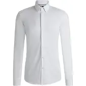 BOSS Slim-Fit Hemd aus Baumwoll-Mix mit Performance-Stretch Grösse 38